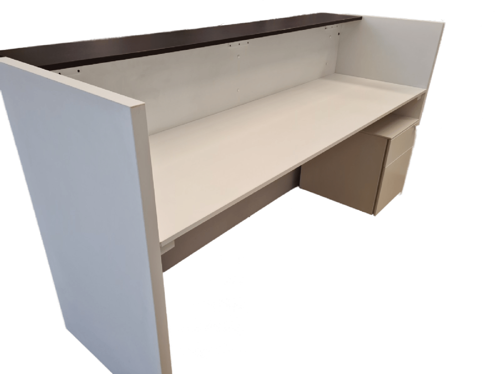 MOSTRADOR 210 X 75 WENGUE Y BLANCO